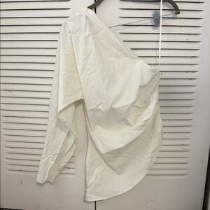 White One-Shoulder Blouse #029